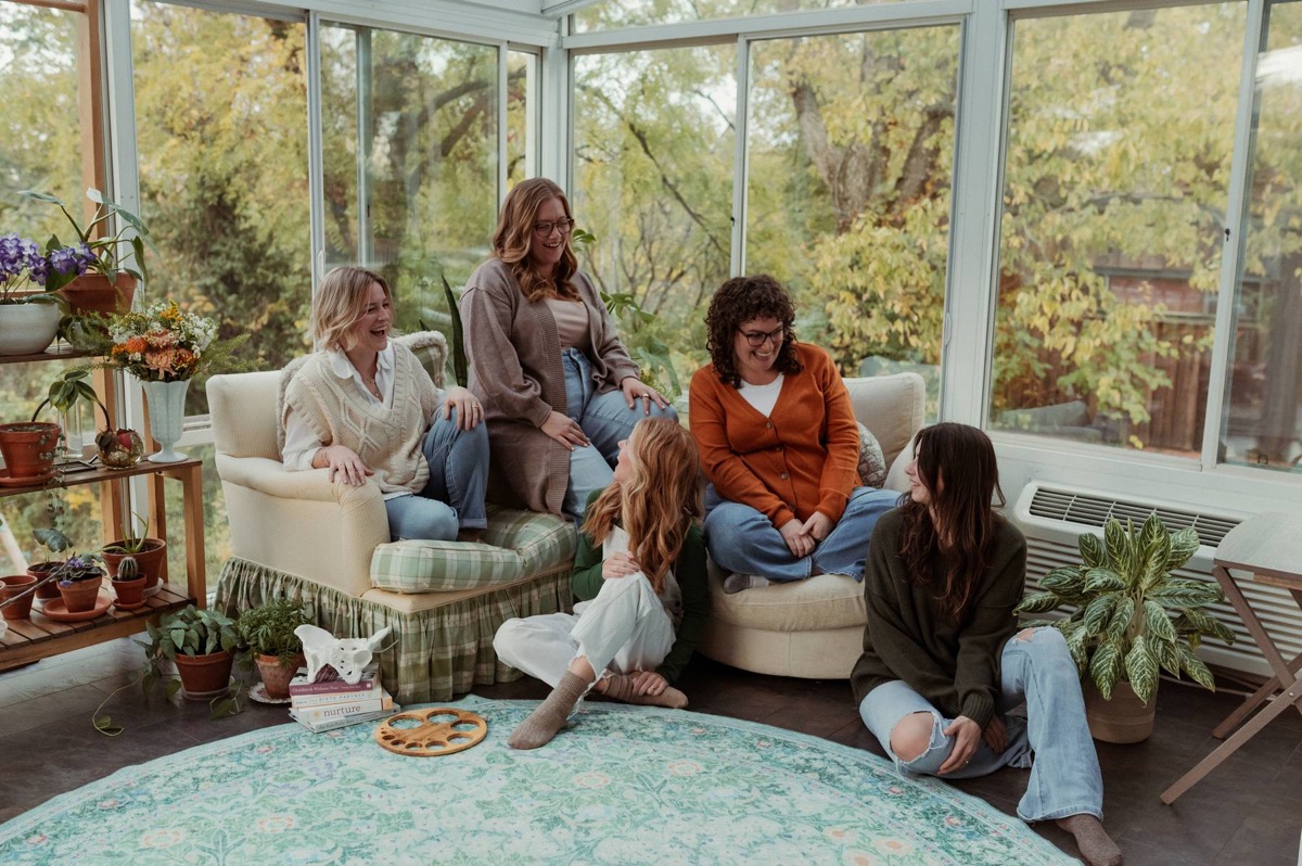 Marigold Birth Collective team in their Cincinnati greenhouse studio